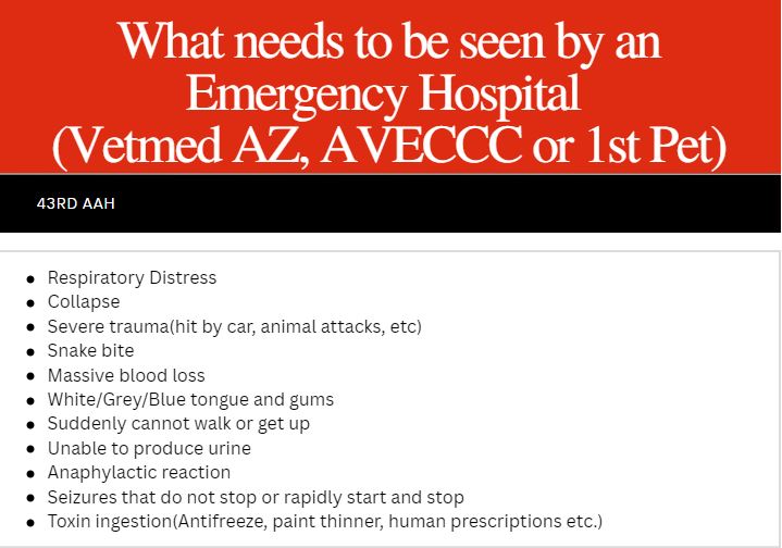 List of true emergencies